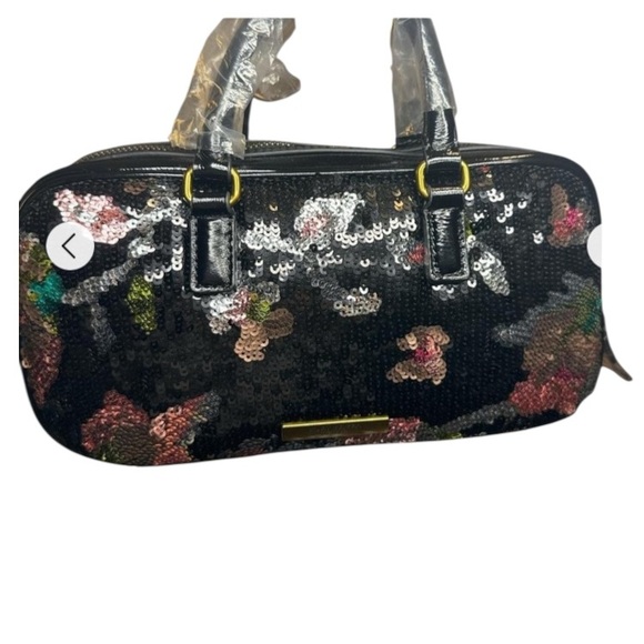 Kurt Geiger NWOT Small Black Sequin Kensington Duffle Bag. Dustbag Included - Picture 2 of 7